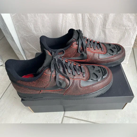 Nike Air Force 1 Retro HWN QS Black/Crimson Men’s size 12 - Picture 7 of 8